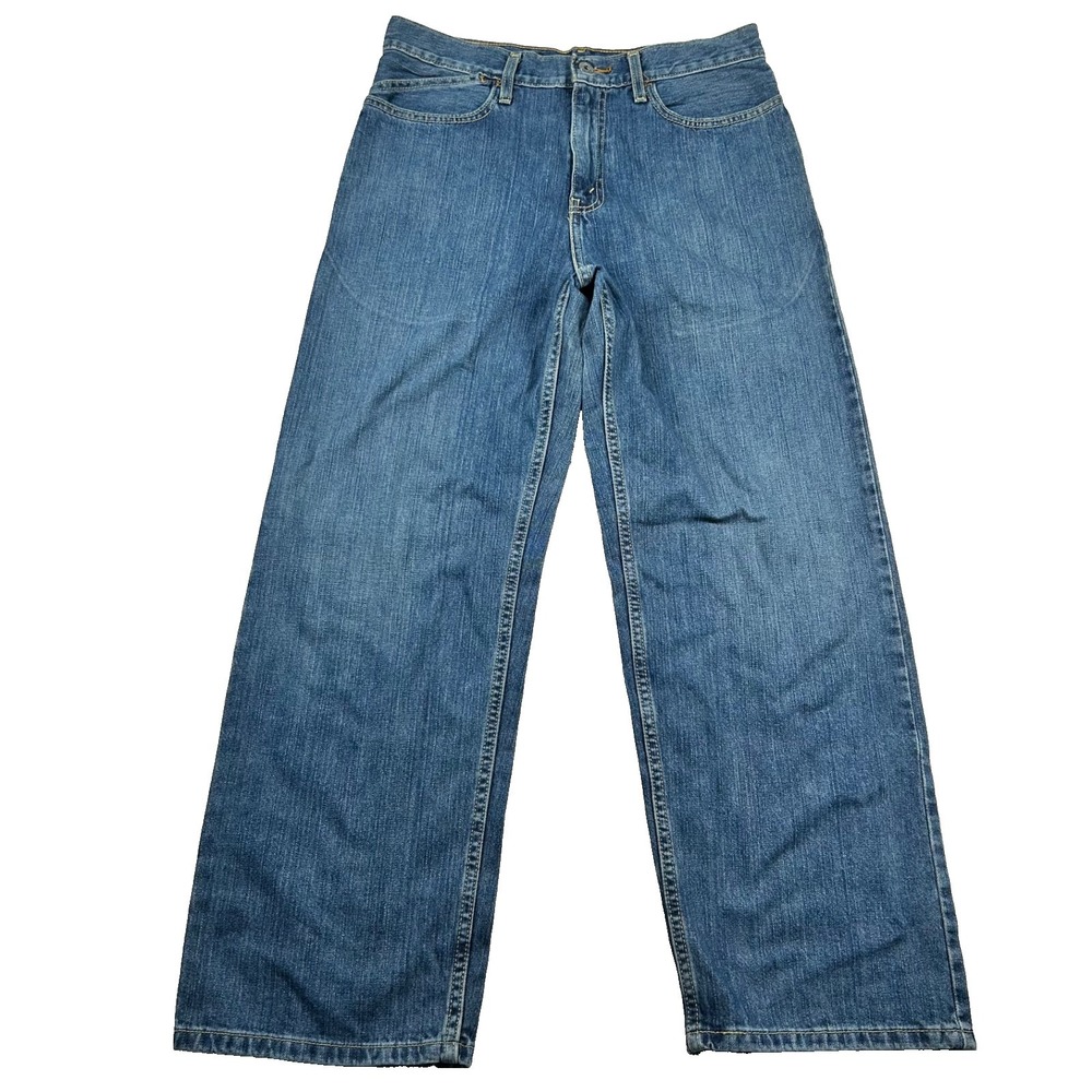 Vintage Silver Tab Jeans Mens 31x30 (fits 31x28) Low Loose Denim Baggy Y2K Skate